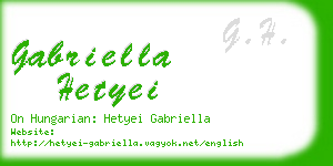 gabriella hetyei business card